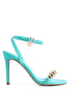 Mooning High Heeled Metal Chain Strap Sandals