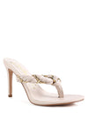 Melodrama High Heeled Braided Thong Sandals