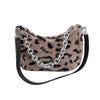 FURRY ANIMAL PRINT SHOULDER