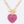 Crystal Heart Pendant Toggle Necklace Set