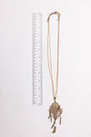 Dream Weave Medallion Pendant With Feather Charms