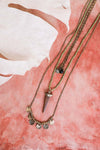 Multi-strand Boho Point Charm Necklace