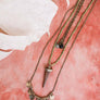 Multi-strand Boho Point Charm Necklace