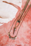 Multi-strand Boho Point Charm Necklace