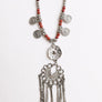 Charm Medallion With Back Lariat Necklace