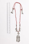Charm Medallion With Back Lariat Necklace
