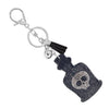 Halloween Skull Poison Bottle Keychain