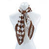 Checkered Multi Pattern Silk Fashion Scarf