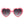 Women Mod Colorful Party Heart Shaped Sunglasses