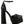 Tempt Me Croc Textured High Heeled Block Sandals