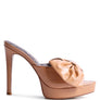 My Time Patent Pu Bow Detail High Heeled Sandal