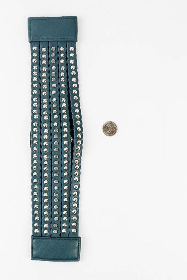 Studded Row Elastic Belt
