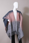 Fall Western Style Colorblend Tassel Trim Serape