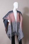 Fall Western Style Colorblend Tassel Trim Serape