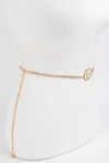 CG Logo Rhinestone Dainty Chain Belt