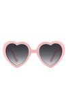 Playful Mod Clout Heart Shape Fashion Sunglasses