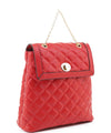 Quilted Twistlock Fashion Backpack