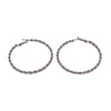 Thin Chain Pattern Hoop Earrings