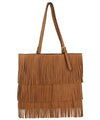 Western Fringe Shopper Flat Tote