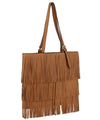 Western Fringe Shopper Flat Tote