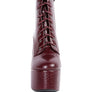 Magdalene Croc High Block Heeled Boot