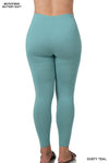 Plus Brushed DTY Microfiber Full-Length Leggings