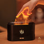 Fireplace Flame-Effect Humidifier Lamp