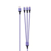 Rainbow 3-Port Long Charging Cable - 4ft