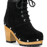 MAAYA Handcrafted Collared Suede Boot