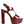 CROFT Croc High Heeled Cut Out Sandals