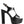 CROFT Croc High Heeled Cut Out Sandals