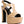 CROFT Croc High Heeled Cut Out Sandals