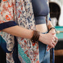 Braided Leather Cuff Bracelet - Adjustable Clasp