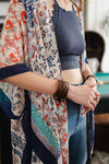 Braided Leather Cuff Bracelet - Adjustable Clasp