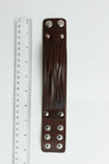 Braided Leather Cuff Bracelet - Adjustable Clasp
