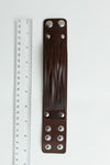 Braided Leather Cuff Bracelet - Adjustable Clasp