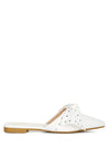 Makeover Studded Bow Flat Mules