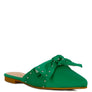 Makeover Studded Bow Flat Mules