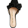 Makeover Studded Bow Flat Mules