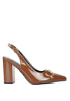 All Nighter Patent Slingback Sandals