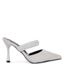 Fauci Diamante Strap Heeled Mules