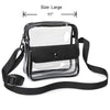 Large Size 11inch See through Clear Crossbody Bag