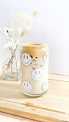 Smiley Face 16 Ounce Glass Cup