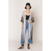 DIONA J TWO TONE LUREX KIMONO CARDIGAN ONE SIZE COLOR BLACK