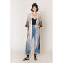 DIONA J TWO TONE LUREX KIMONO CARDIGAN ONE SIZE COLOR BLACK