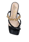 Social Bee Diamante Strap Heeled Sandals