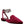 SALOME Burgundy Velvet Luxe Jewelled Flat Mules