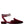 SALOME Burgundy Velvet Luxe Jewelled Flat Mules