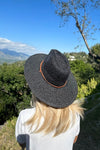 Straw Braided Flat Top Fashion Hat