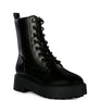 Molsh Faux Leather Ankle Biker Boots